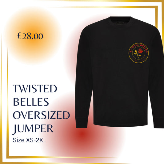 TWISTED BELLES OVERSIZED JUMPER